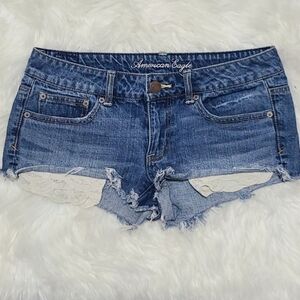 AMERICAN EAGLE SHORT BLUE SZ‎ 6